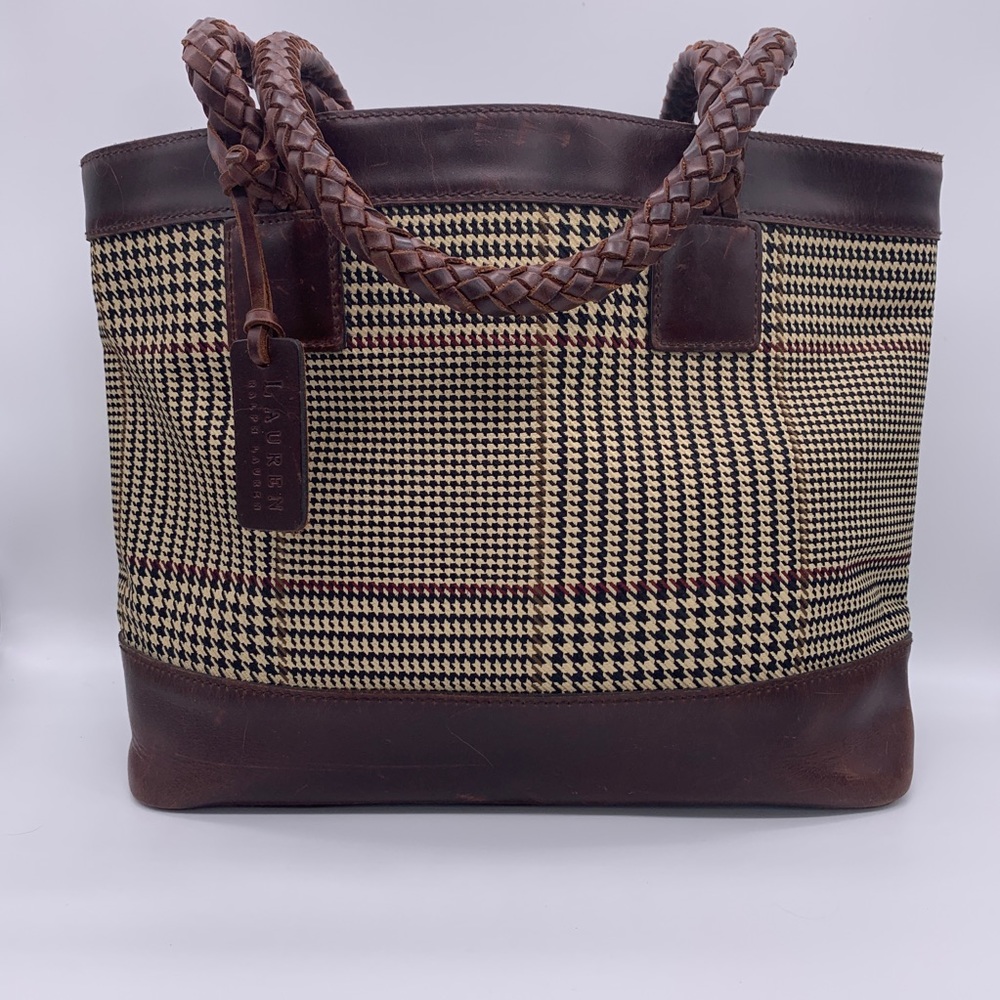 Lauren Ralph Lauren Rolled Handle Bucket Bag